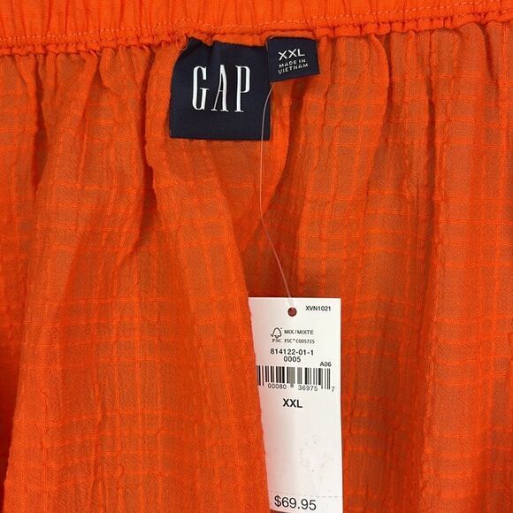 Crinkle Gauze Hi-Low Midi Skirt - Picture 5 of 5